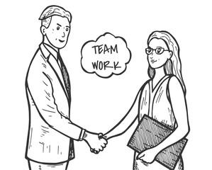 Cooperation business connection