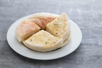 typical portuguese bread Madeira Bolo do Caco