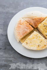 typical portuguese bread Madeira Bolo do Caco