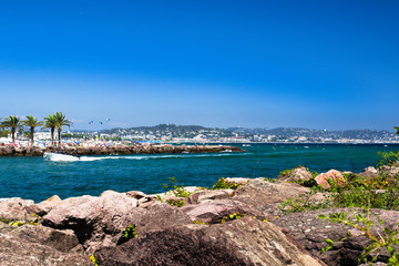 view of the bay of Cannes