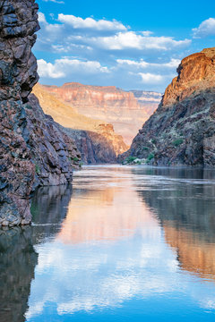 Colorado River at Mile 136 of a rafting trip, Grand Canyon National Park, Arizona, USA