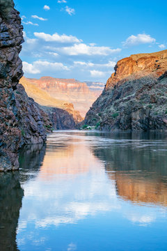Colorado River at Mile 136 of a rafting trip, Grand Canyon National Park, Arizona, USA