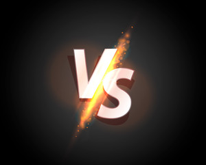 Versus game cover, banner sport vs, team concept.