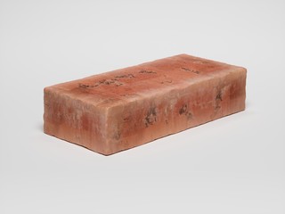 3D illustration brick on white background