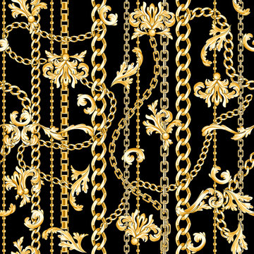 Gold Baroque Elements