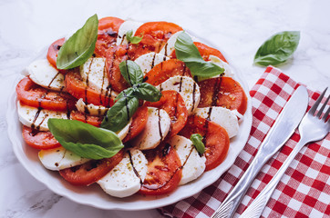 Delicious caprese salad