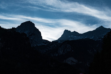 beautiful mountain landscape of totes gebirge mountains around hinterstoder