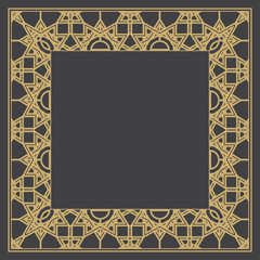 Gold baroque frame