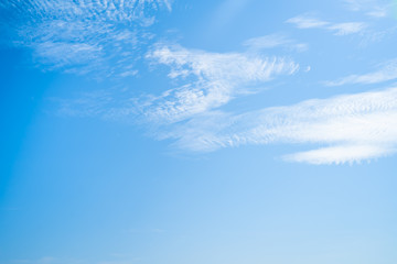 Fototapeta premium blue sky with cloud background,Bright in Phuket Thailand.