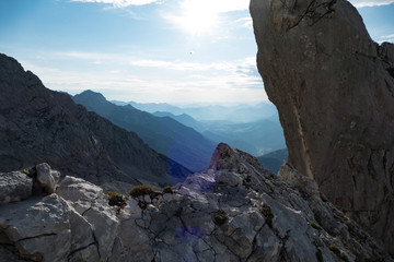 beautiful mountain landscape of totes gebirge mountains around hinterstoder