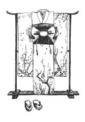 Japanese clothes kimono geisha costume