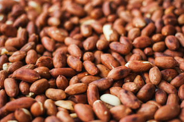 Nuts. peanuts are peeled and fried.