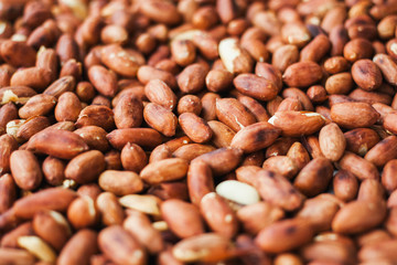 Nuts. peanuts are peeled and fried.
