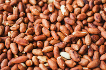 Nuts. peanuts are peeled and fried.