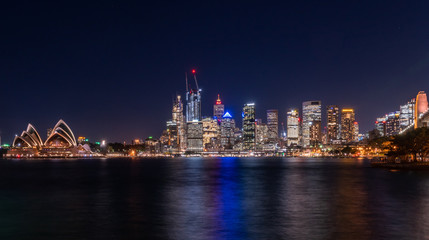 Fototapeta na wymiar Sydney Harbour at night