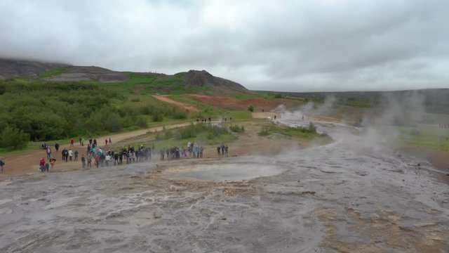 The Great Geyser Aerial View