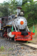 Fototapeta premium old steam locomotive