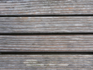 Texture of a wooden walkway outdoors