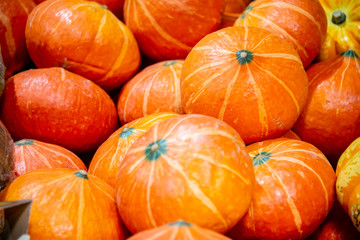 Fruits at the market display stall