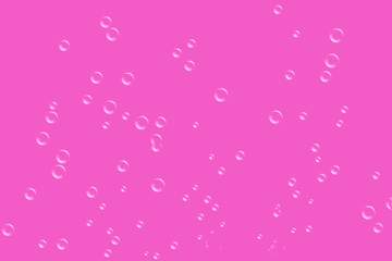 Illustration of image of water drops, carbonic acid, bubbles, etc.　水滴、炭酸、泡をイメージしたイラスト。