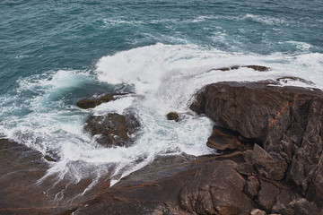 Rocas y mar en rio de janeiro