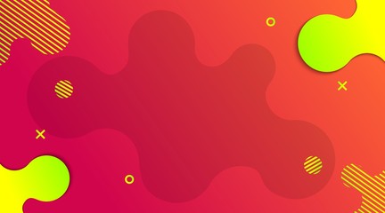 Dynamic Modern Fluid gradient background with shapes composition