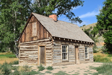 Fototapeta na wymiar Butch Cassidy's Boyhood Home in Circleville, Utah Still Standing