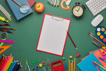 School background. Back to school.