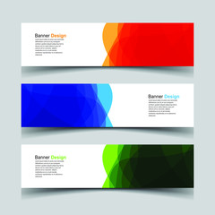 Fototapeta premium Vector Abstract design banner web template
