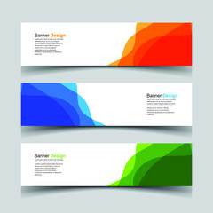 Fototapeta premium Vector Abstract design banner web template