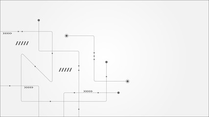 Abstract geometric connect lines and dots.Simple technology graphic background.Illustration Vector design Network and Connection concept.