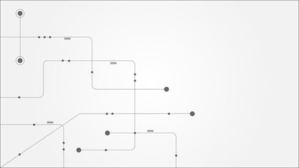 Abstract geometric connect lines and dots.Simple technology graphic background.Illustration Vector design Network and Connection concept.