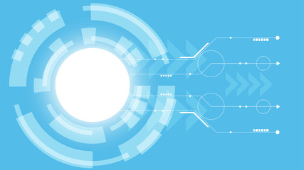 Naklejka premium Abstract Digital background.Business growth transformation to digital and Successful financial technology.