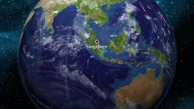 animated map flight singapore to bali