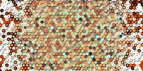 Abstract colorful honeycomb honey seamless pattern hexagon mosaic