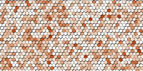 Abstract colorful honeycomb honey seamless pattern hexagon mosaic