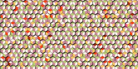 Abstract colorful honeycomb honey seamless pattern hexagon mosaic