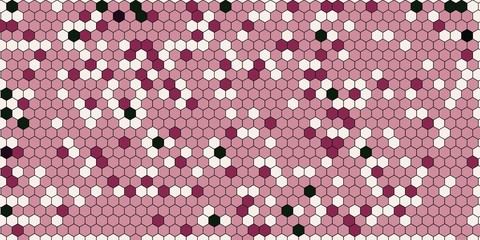 Abstract colorful honeycomb honey seamless pattern hexagon mosaic