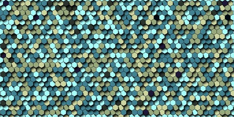Abstract colorful honeycomb honey seamless pattern hexagon mosaic