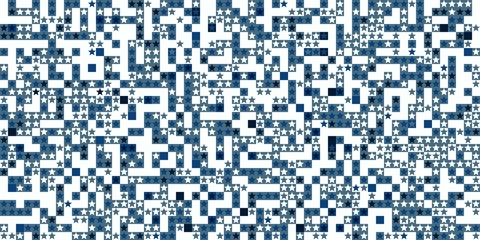 Fototapeta premium Abstract colorful canvas square geometric seamless pattern background