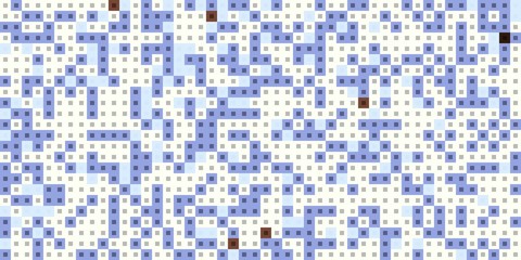 Fototapeta premium Abstract colorful canvas square geometric seamless pattern background