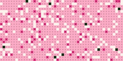 Abstract colorful canvas square geometric seamless pattern background