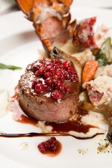 Beef steak on a plate