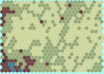 Abstract colorful honeycomb honey seamless pattern hexagon mosaic