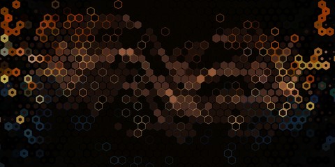 Abstract colorful honeycomb honey seamless pattern hexagon mosaic