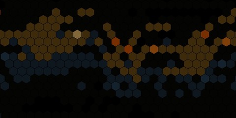 Abstract colorful honeycomb honey seamless pattern hexagon mosaic