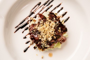 Beef steak on a plate
