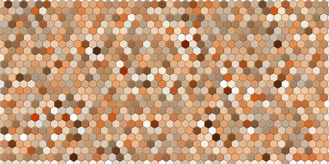 Abstract colorful honeycomb honey seamless pattern hexagon mosaic