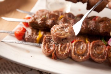 Beef steak on a plate