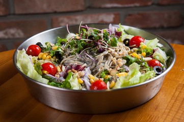 Western home-cooked food on a plate